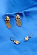 Two Pairs of Victorian Earpendants