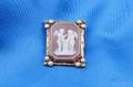 Arts  Crafts Hardstone Cameo Brooch