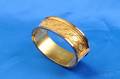 Etruscan Revival 15kt Gold Bangle Bracelet