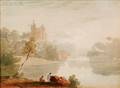 David Cox the Elder British 17831859 On the Lake Shore