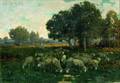Charles T Phelan American b 1840 Herding Sheep