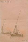JeanLon Grme French 18241904 Two Sailboats