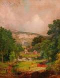 Jasper Francis Cropsey American 18231900 Looking Down the Ravine at Hastings