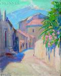 Mary A Kirkup American 20th Century Street in Taormina
