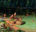 William Bryan Cronin American 20th Century Lot of Two Bathers