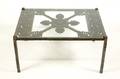 Continental Wrought Iron Table w Glass Top