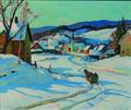 Aldro Thompson Hibbard American 18861972 Sleigh Ride into Town