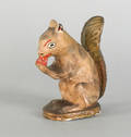 Painted chalkware squirrel 19th c