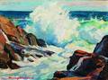 Stanley Wingate Woodward American 18901970 Crashing Surf