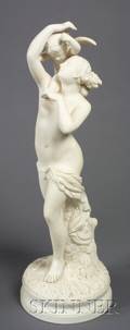 Staffordshire Parian Figure of Cupid Captive