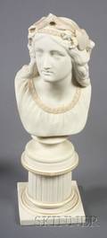 Copeland Parian Bust of Oenone