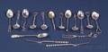 Sixteen Small Sterling Twisted Stem Flatware Articles