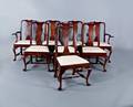 Set of eight Henkel Harris mahogany dining chairs