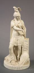 Staffordshire Parian Figure Depicting War