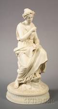 Staffordshire Parian Figure of a Classical Woman