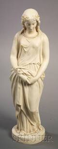 Copeland Parian Figure of Maidenhood