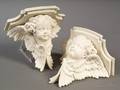 Pair of Parian Wall Brackets