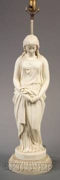 Copeland Parian Figure of Maidenhood