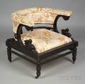 Renaissance Revival Ebonized Armchair