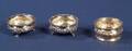 Three American Sterling Open Salts