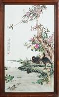 Two Chinese porcelain plaques