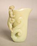 Chinese carved jade cup