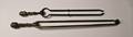 Two Federal brass fire tongs