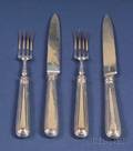 Assembled English Silver Fruit Set for Eighteen