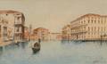 Andrea Biondetti Italian c 1851c 1946 Along the Canal Venice