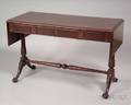 Georgianstyle Carved Mahogany Dropleaf Sofa Table