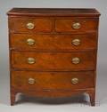 Regency Mahogany Bowfronted Chest of Drawers