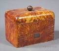 Regency Tortoiseshell Veneered Tea Caddy