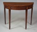 Inlaid Plum Pudding Mahogany Card Table