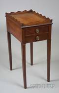 Victorian Mahogany Two Drawer Occasional Table