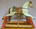 Painted Wood Rocking Horse