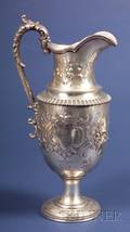 William Gale  Son Coin Silver Ewer