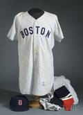 1955 Ted WilliamsBoston Red Sox Wool 9 Game Worn Jersey 1956 Johnny SchmitzBoston Red Sox Game Worn Pants with a Cap and Leggings