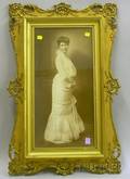 Victorian Gilt Framed Portrait Photograph of a Young Woman