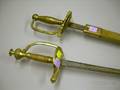 Two Continental Brasshilted Swords