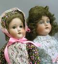 Two German Bisque Head Dolls
