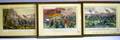 Three Framed Currier  Ives Small Folio Handcolored Civil War Lithographs