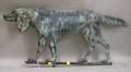 Patinated Molded Copper Setter Weather Vane