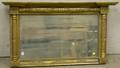 Late Federal Giltwood and Gesso Overmantel Mirror