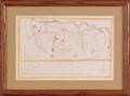 Chester County Pennsylvania ink and watercolor Map of West Town School Farm ca 1812