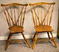 Pair of Fanback Braceback Side Chairs