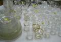 Approximately Ninety Pieces of Assorted Colorless Glass Tableware