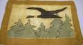 Hooked Mat with Goose in Flight