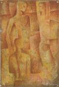 Viktor Semenov Russian b 1933 Three Figures