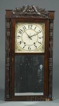 G W Bartholomew Carved Column and Splat Shelf Clock