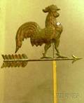 Molded Copper Rooster Weather Vane